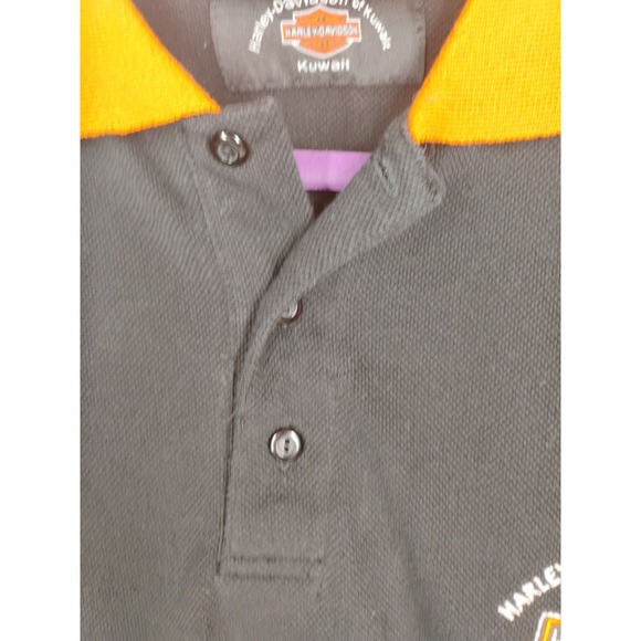Vintage Harley Davidson Of Kuwait Mens Polo Shirt Sz XL Embroidered Motorcycles - Picture 4 of 10